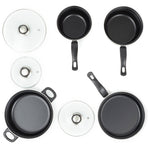 Load image into Gallery viewer, Home Basics Non-Stick 7 Piece Carbon Steel Cookware Set with Bakelite Handles $20 EACH, CASE PACK OF 6
