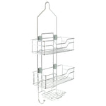 Load image into Gallery viewer, Home Basics 2 Tier Adjustable Shelving Hanging Shower Caddy, Chrome $15.00 EACH, CASE PACK OF 6
