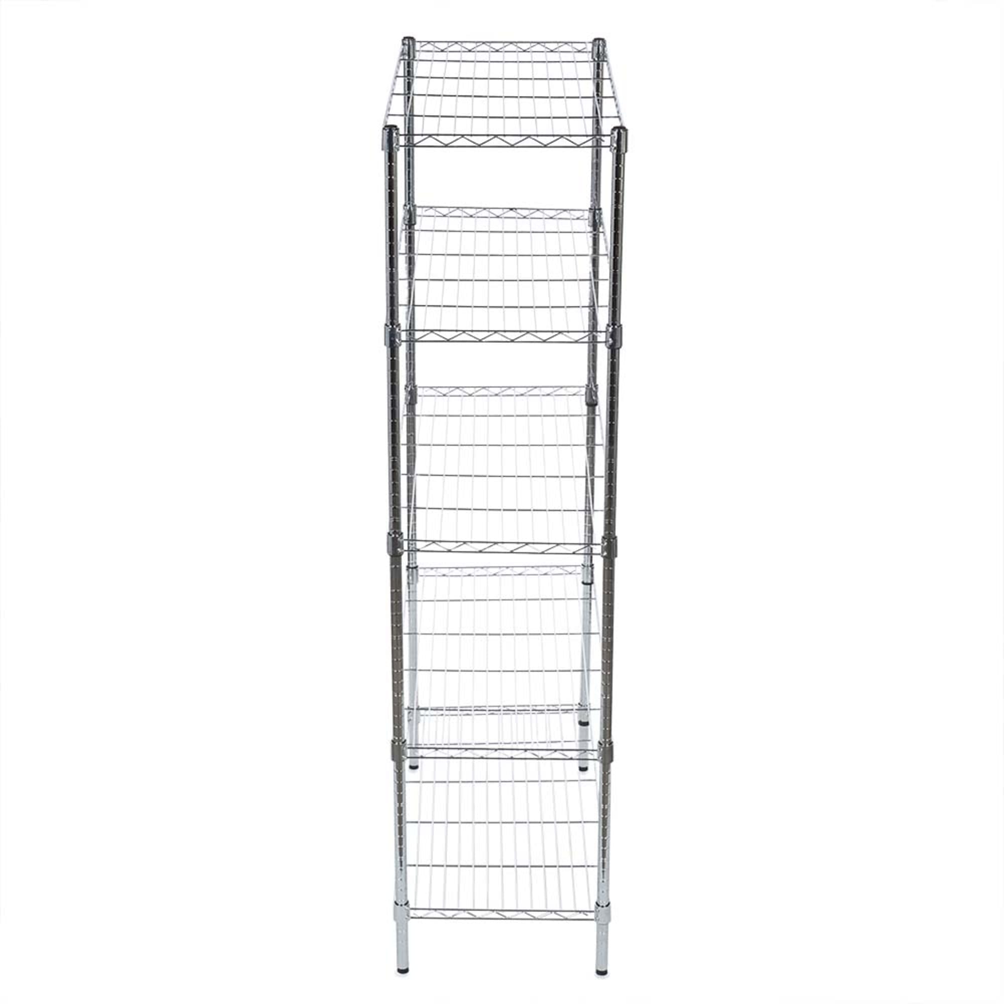Home Basics 5 Tier Steel Wire Shelf Rack, Chrome $100.00 EACH, CASE PACK OF 1