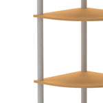 Load image into Gallery viewer, Home Basics 4 Tier Corner Shelf, Beech $30 EACH, CASE PACK OF 1
