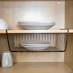 Load image into Gallery viewer, Home Basics Large Under the Shelf Basket, Black Onyx $7 EACH, CASE PACK OF 12