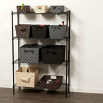 Load image into Gallery viewer, Home Basics 4 Tier Steel Wire Shelf Rack, Black $50.00 EACH, CASE PACK OF 1
