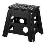 Load image into Gallery viewer, Home Basics Large Foldable Plastic Stool with Non-Slip Dots, Black $8.00 EACH, CASE PACK OF 12