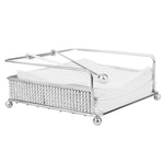 Load image into Gallery viewer, Home Basics Pave Flat Steel Napkin Holder with Weighted Pivoting Arm, Chrome $6 EACH, CASE PACK OF 12