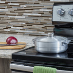 Load image into Gallery viewer, Home Basics Aluminum Satin Finish 2.4 qt Caldero $8 EACH, CASE PACK OF 12