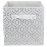 Load image into Gallery viewer, Home Basics Damask Storage Bin, Silver $3.00 EACH, CASE PACK OF 6
