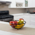 Load image into Gallery viewer, Home Basics Wire Collection Fruit Bowl, Black $4 EACH, CASE PACK OF 12