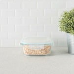 Load image into Gallery viewer, Home Basics 27. oz. Square Borosilicate Glass Food Storage Container $5 EACH, CASE PACK OF 12