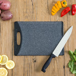 Load image into Gallery viewer, Home Basics Double Sided 8" x 11.5" Granite Plastic Cutting Board - Assorted Colors