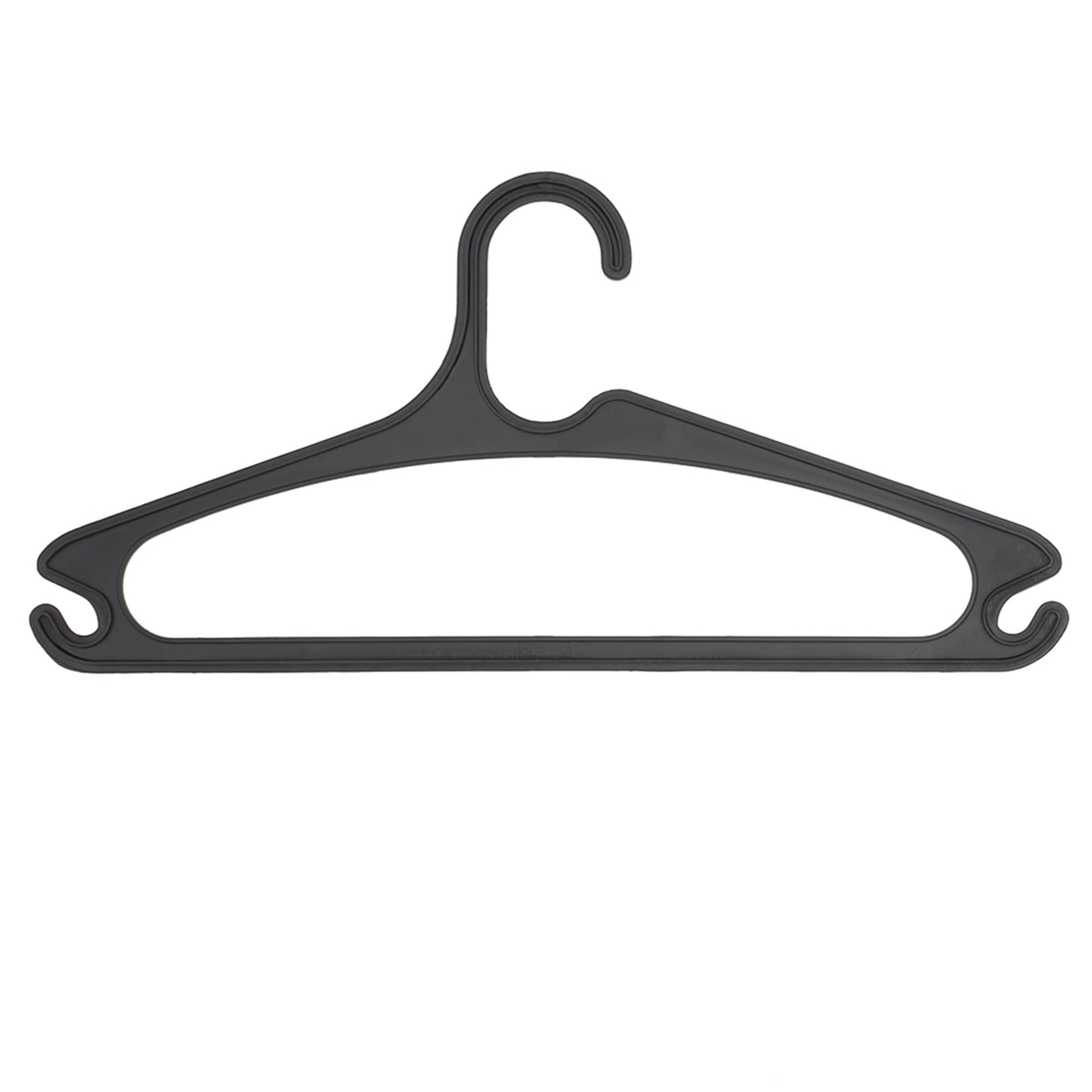 Black Plastic Coat Hanger