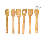 Load image into Gallery viewer, Home Basics 6 Piece Bamboo Kitchen Tool Set, Natural $3.00 EACH, CASE PACK OF 24