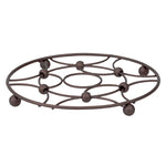 Load image into Gallery viewer, Home Basics Arbor Round Steel Trivet, Oil Rubbed Bronze $3 EACH, CASE PACK OF 12
