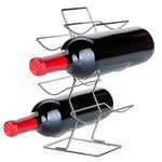 Load image into Gallery viewer, Home Basics Chrome Plated Steel Plated Steel 6 Bottle Wine Holder $7.50 EACH, CASE PACK OF 12
