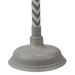 Load image into Gallery viewer, Home Basics Chevron Force Cup Rubber Plunger, Grey $3.00 EACH, CASE PACK OF 12
