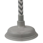 Load image into Gallery viewer, Home Basics Chevron Force Cup Rubber Plunger, Grey $3 EACH, CASE PACK OF 12