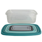 Load image into Gallery viewer, Home Basics 14 Piece Plastic Food Storage Container Set with Secure Fit Plastic Lids, Multi-Color $5.00 EACH, CASE PACK OF 12