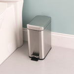 Load image into Gallery viewer, Home Basics 5 Liter Stainless Steel Slim Waste Bin - Assorted Colors
