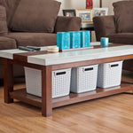 Load image into Gallery viewer, Sterilite Tall Weave Basket / Cement $6 EACH, CASE PACK OF 6