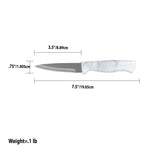 Load image into Gallery viewer, Home Basics Marble Collection 3.5&quot; Paring Knife, White $1.5 EACH, CASE PACK OF 24

