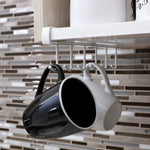 Load image into Gallery viewer, Home Basics 6 Hook Vinyl Coated Under the Shelf Rack, White $2 EACH, CASE PACK OF 12