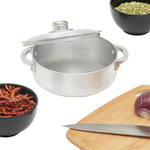 Load image into Gallery viewer, Home Basics Aluminum Satin Finish 2.4 qt Caldero $8 EACH, CASE PACK OF 12