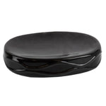 Load image into Gallery viewer, Home Basics Curves 4 Piece Ceramic Bath Accessory Set, Black $10.00 EACH, CASE PACK OF 12
