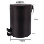 Load image into Gallery viewer, Home Basics 5 Liter Round Waste Bin, Bronze $8.00 EACH, CASE PACK OF 6