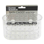 Load image into Gallery viewer, Home Basics Small Plastic Bath Caddy with Suction Cups, Clear $2.00 EACH, CASE PACK OF 24