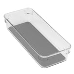 Load image into Gallery viewer, Home Basics 3&quot; x 9&quot; x 2&quot; Plastic Drawer Organizer with Rubber Liner $2.00 EACH, CASE PACK OF 24
