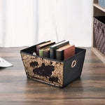 Load image into Gallery viewer, Home Basics Medium Reversible Sequin Storage Bin, Gold/Black $3 EACH, CASE PACK OF 12