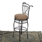 Load image into Gallery viewer, Home Basics X-Back Swivel Top Bar Stool with Cushioned Seat, Bronze $60 EACH, CASE PACK OF 1
