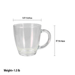 Load image into Gallery viewer, Home Basics Tapered Glass Mug with Thick Handle, Clear $1.50 EACH, CASE PACK OF 36