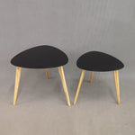 Load image into Gallery viewer, Home Basics 2 Piece Side Table Set, Black $30.00 EACH, CASE PACK OF 1