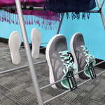 Load image into Gallery viewer, Sunbeam Collapsible Stainless Steel Folding Clothes Drying Rack with Shoe Clips, Grey $20.00 EACH, CASE PACK OF 6
