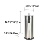 Load image into Gallery viewer, Home Basics Vented Matte Stainless Steel Bath Tissue Reserve with Lid, Silver $5.00 EACH, CASE PACK OF 12