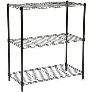 Home Basics 3 Tier Wide Steel Wire Shelf, Black $30.00 EACH, CASE PACK OF 4