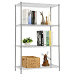 Load image into Gallery viewer, Home Basics 4 Tier Wide Steel Wire  Shelf, Grey $40.00 EACH, CASE PACK OF 4
