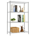 Load image into Gallery viewer, Home Basics 4 Tier Wide Steel Wire Shelf, Grey $40.00 EACH, CASE PACK OF 4