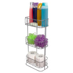 Load image into Gallery viewer, Home Basics Unity 3 Tier Spa Tower, Silver $15 EACH, CASE PACK OF 4
