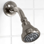 Load image into Gallery viewer, Home Basics Multi-Function Fixed Shower Head, Brushed Satin Nickel $5.00 EACH, CASE PACK OF 12