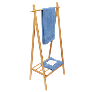Home Basics A Frame Bamboo Garment Rack with Bottom Shelf, Natural $35.00 EACH, CASE PACK OF 1