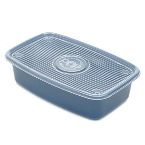 Home Basics 4 Piece Rectangular Plastic Meal Prep Set, (91.3 oz), Blue $6.00 EACH, CASE PACK OF 9