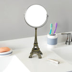 Load image into Gallery viewer, Home Basics Antique French Paris Eiffel Towel Double Sided Cosmetic Mirror, Bronze $15.00 EACH, CASE PACK OF 6