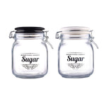 Load image into Gallery viewer, Home Basics 33.8 oz. Glass Storage Jar Container with Air tight Ceramic Flip Top Lid and Easy Grip Locking Clamp $3.00 EACH, CASE PACK OF 6
