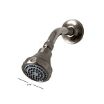 Load image into Gallery viewer, Home Basics Multi-Function Fixed Shower Head, Brushed Satin Nickel $5.00 EACH, CASE PACK OF 12
