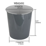 Load image into Gallery viewer, Home Basics Solid Hue 5 Liter Plastic Waste Bin - Assorted Colors