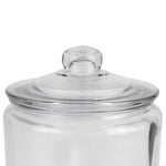 Load image into Gallery viewer, Home Basics Renaissance Collection Large 4 Lt Glass Jar with Easy Grab Knob Handles, Clear $6.00 EACH, CASE PACK OF 6
