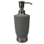 Load image into Gallery viewer, Home Basics Rubberized Plastic Countertop Soap Dispenser, Grey $5 EACH, CASE PACK OF 12