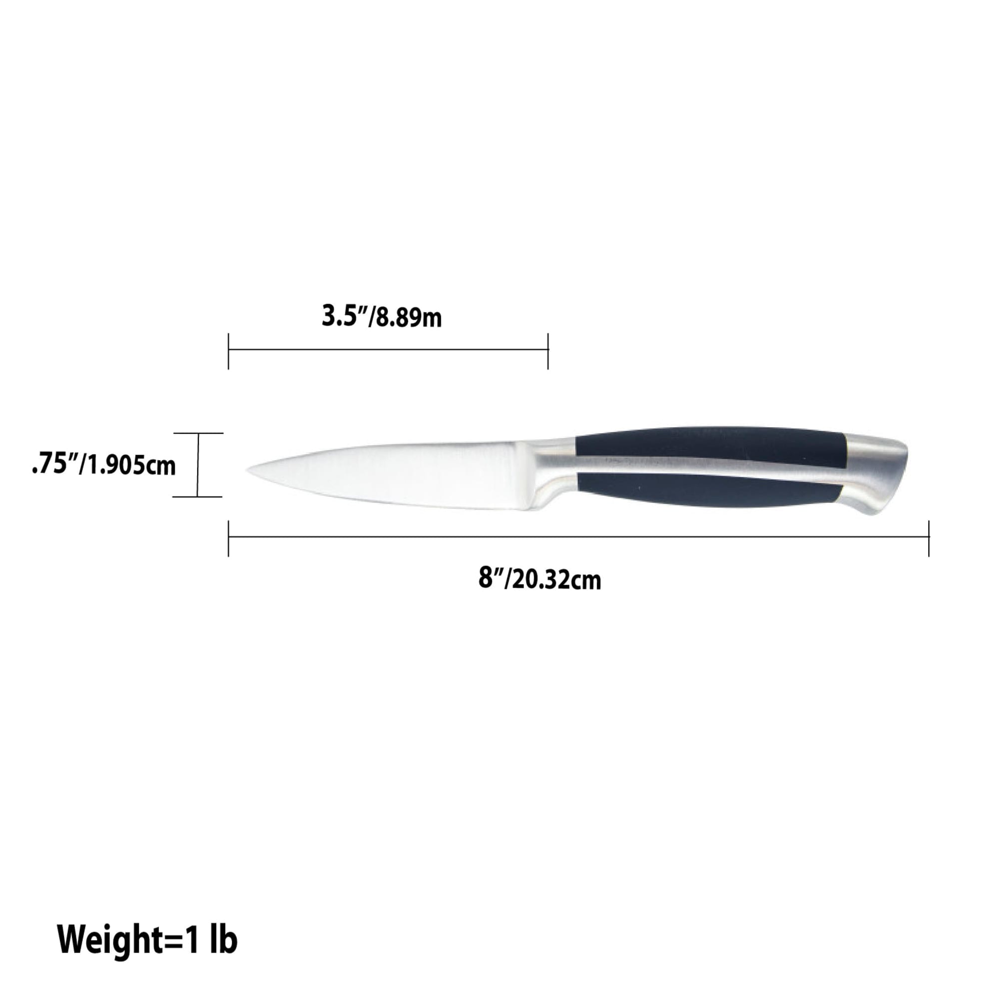 Home Basics Continental Collection 8" Paring Knife $3 EACH, CASE PACK OF 24