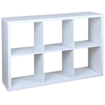 Load image into Gallery viewer, Home Basics 6 Open Cube Organizing Storage Shelf, White $100 EACH, CASE PACK OF 1